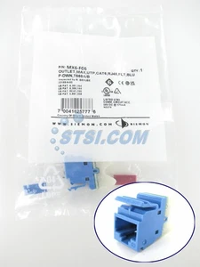 Siemon MX6-F06 Cat6 RJ45 Flat Modular Jack, Blue ~STSI - Picture 1 of 4