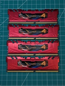 32GB(4x8GB) G.SKILL RIPJAWS 4 DDR4 2666MHz CL15 XMP READY F4-2666C15Q-32GRR RAM - Afbeelding 1 van 3