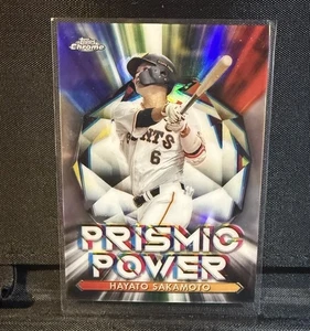 Hayato Sakamoto 2021 Topps Chrome NPB PRISMIC POWER REFRACTOR INSERT PP-3 GIANTS - Picture 1 of 2