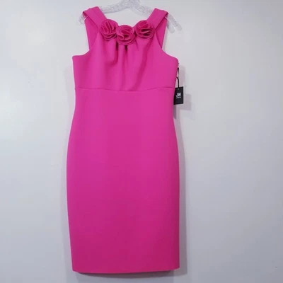 Jason Wu para Kohls Mujeres Grande Rosa Roseta Halter Vestido Fiesta Cóctel Vacaciones Foto 1 de 4