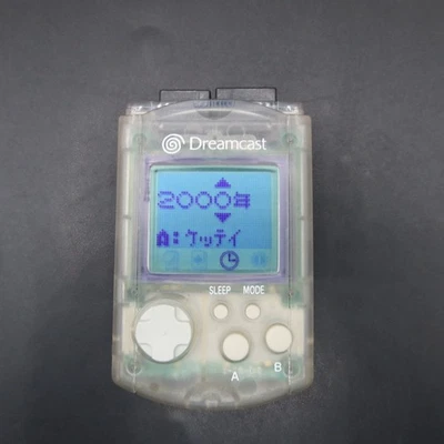 Sega Dreamcast Visual Memory Unit Clear VMU HKT 7000 Official OEM - Image 1 of 4