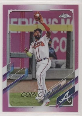 2021 Topps Chrome Pink Refractor Marcell Ozuna #202 - Image 1 of 2