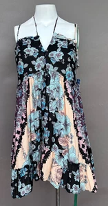 Intimately Free People Summer Storm Slip Dress Black Combo S Sleeveless NEW - Picture 1 of 22