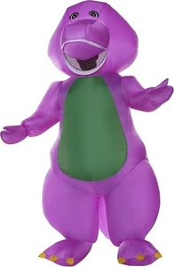 Barney Dino Inflatable Costume Halloween Battery & Fan Adult One Size Fits Most - Picture 1 of 4