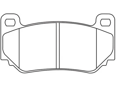 For 1990-1993 Volkswagen Corrado Brake Pad Set Rear Hawk 46575QXZZ 1991 1992 - Image 1 of 3