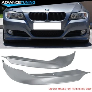Fits 09-12 BMW E90 3-Series Front Lip Splitter PP Painted #354 Titanium Silver - Picture 1 of 6