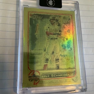 2024 Topps Spotlight di Andy Friedman Kyle Schwarber #46 lamina d'oro /1 - Foto 1 di 3