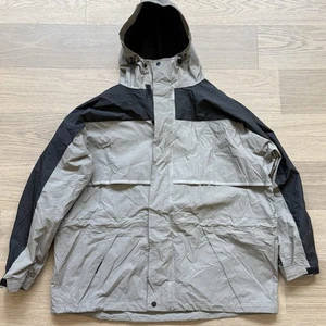 Stearns Rain Jacket Men XL Dry Wear PVC Taupe Black Hooded Vented - Picture 1 of 11