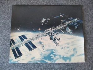 NASA MSFC ESTACIÓN ESPACIAL 1ª GENERACIÓN KODAK PAPEL CONCEPTO FOTO ORIGINAL *RARA* 16x20 - Imagen 1 de 24