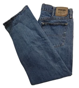 Wrangler Authentics Jeans Straight Leg Mid Waist Mens Size 36x30 Medium Wash - Picture 1 of 10