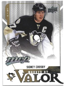 08-09 Upper Deck MVP Marked by Valor Sidney Crosby MV7