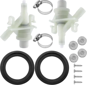 385311641 RV Toilet Water Valve Kit with 385311658 Flush Ball Seal by Fit for D - Picture 1 of 6