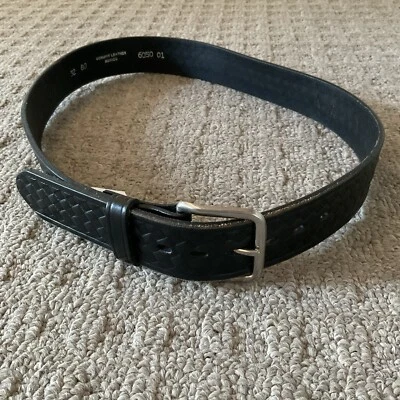 Cinturón de cuero genuino policía, bomberos, etc. Foto 1 de 3