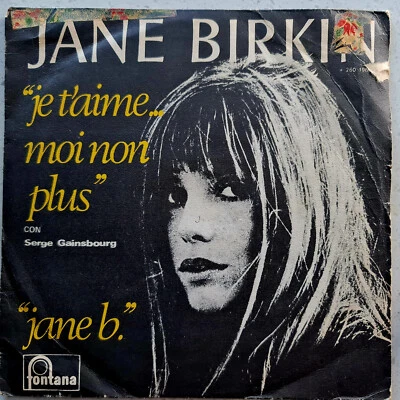 Jane Birkin Avec Serge Gainsbourg – Je T'aime... Moi Non Plus - Spanish 7" P/S - Image 1 of 4