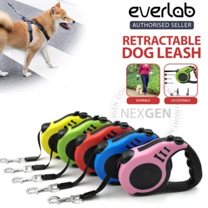 Long Dog Lead Leash Strong Retractable Extendable Lockable Heavy Duty 15kg - Picture 1 of 9