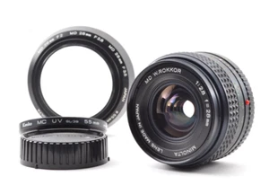 ¡¡RARO!!!【Excelente Como Nuevo】Lente Gran Angular Minolta MD W.ROKKOR 28mm F/... - Imagen 1 de 12