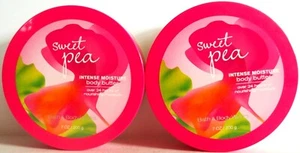 Bath Body Works SWEET PEA Body Butter, Intense Moisture, 7 oz, NEW X 2 - Picture 1 of 3