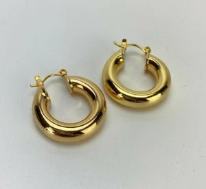 Yumay Modeschmuck Gelbgold Creolen Damen Junge Erwachsene Mädchen Neu - Bild 1 von 5