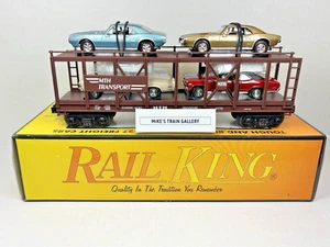 Transportador automático MTH RailKing #30-7638 con Pontiacs 1967 y Novas 1970 nuevo en caja - Imagen 1 de 20