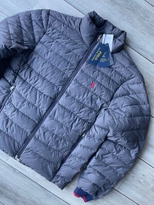 RALPH LAUREN POLO GREY HOLDEN M CLASSICS DOWN JACKET COAT - SMALL - NEW & TAGS - Picture 1 of 12