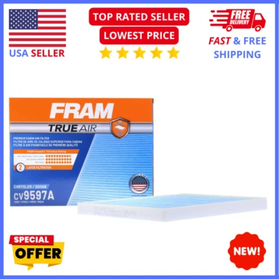 Filtro de aire de cabina FRAM CV9597A - N95 alta filtración para Chrysler Dodge Jeep Foto 1 de 4