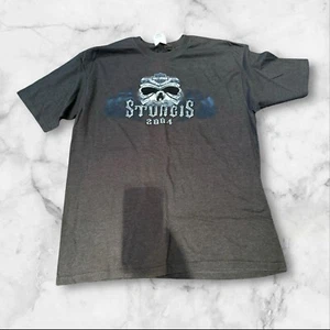 T-shirt Harley Davidson Sturgis 2004 taglia grande Hanes Beefy preshrunk grigio teschio - Foto 1 di 8