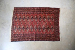 Vintage antique small handmade area rug - Picture 1 of 5