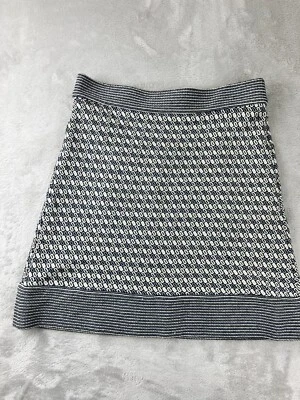 Mini-saia Diane Von Furstenberg caitrino tamanho 2 varejo $319 elástico geométrico - Imagem 1 de 4