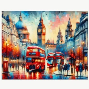 Art Canvas London Landmarks Canvas Wall Art Print - Frameless - Picture 1 of 3