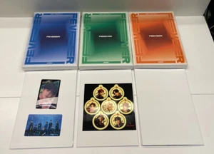 ATEEZ Zero: Fever Part 3 Blue Green Orange Posters Holo Cards Lot New - Picture 1 of 8