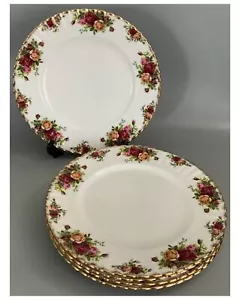 Royal Albert Old Country Roses Bone China - 10 piatti da 1/4" - SET DI 5! - Foto 1 di 8