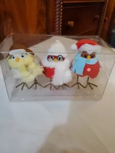 2023 Target Wondershop Featherly Friends Mini Christmas Birds Set of 3 NIB - Picture 1 of 9