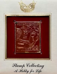 Golden Replicas United States Stamp 1986 Stamp Collecting A Hobby for Life - Picture 1 of 3