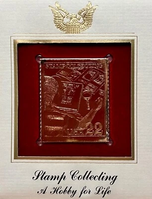 Golden Replicas United States Stamp 1986 Stamp Collecting A Hobby for Life - Image 1 of 3