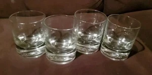 Crown Royal (4er set) schwere Brille mit Logo im dicken Sockel - Made in Italy - Bild 1 von 5