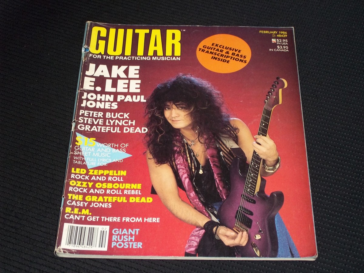 【裁断済】YOUNG GUITAR SPECIAL JAKE E. LEE Jake E. Lee - Young Guitar 1986 #guitar #guitarist #jakeelee
