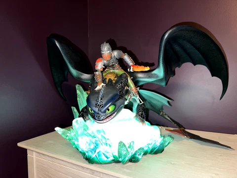 1/6 How To Train Your Dragon Toothless & Hiccup Statue LED Taka Corp Sideshow US Cover