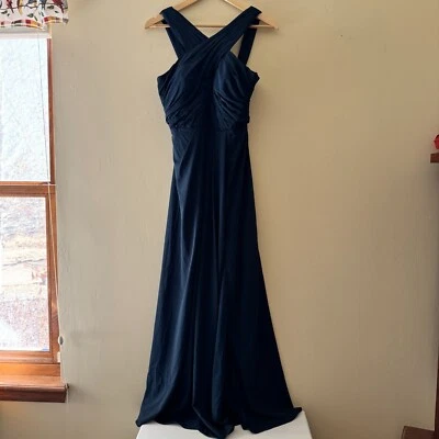 Azazie Bridesmaid Dress Dark Navy size A8 - Image 1 of 4