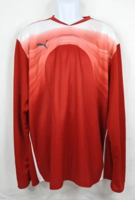 Мужская рубашка Puma Powercat 3,10 размер США XL перец чили/белый - НОВАЯ - Изображение 1 из 4