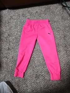 Pink Puma Girls 4t  Sweatpants - Picture 1 of 3