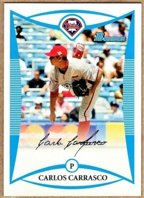 CARLOS CARRASCO - 2008 BOWMAN DRAFT PROSPECTS RC - Image 1 of 2