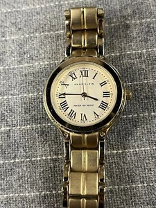 Anne Klein Yellow Gold Plated Brushed Finish Quartz Ladies Watch Metal - Picture 1 of 7