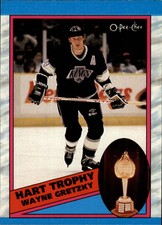 1989-90 O-Pee-Chee Kings Hockey Card #320 Wayne Gretzky Hart