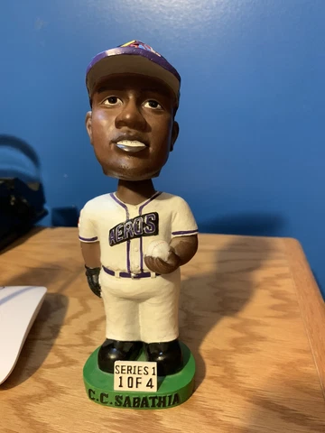 CC Sabathia Akron Aeros Rubberducks Bobblehead Major League Cleveland Indians Cover