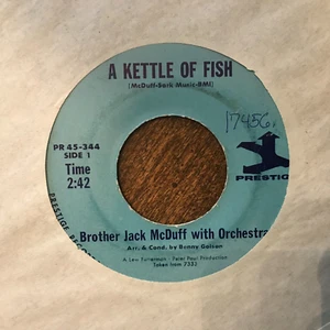 BROTHER JACK MCDUFF A KETTLE OF FISH / CARRY ME HOME 45 VG+ SOUL JAZZ - Picture 1 of 1