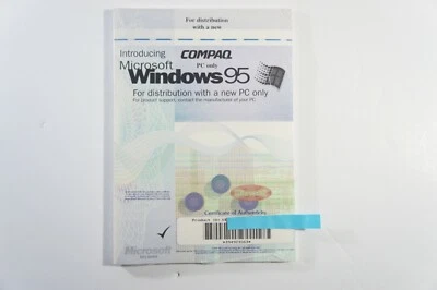 Microsoft Windows 95 for Distribution Compaq PC, NEW SEALED, FREE 2-3 Day Ship!! - Image 1 of 2