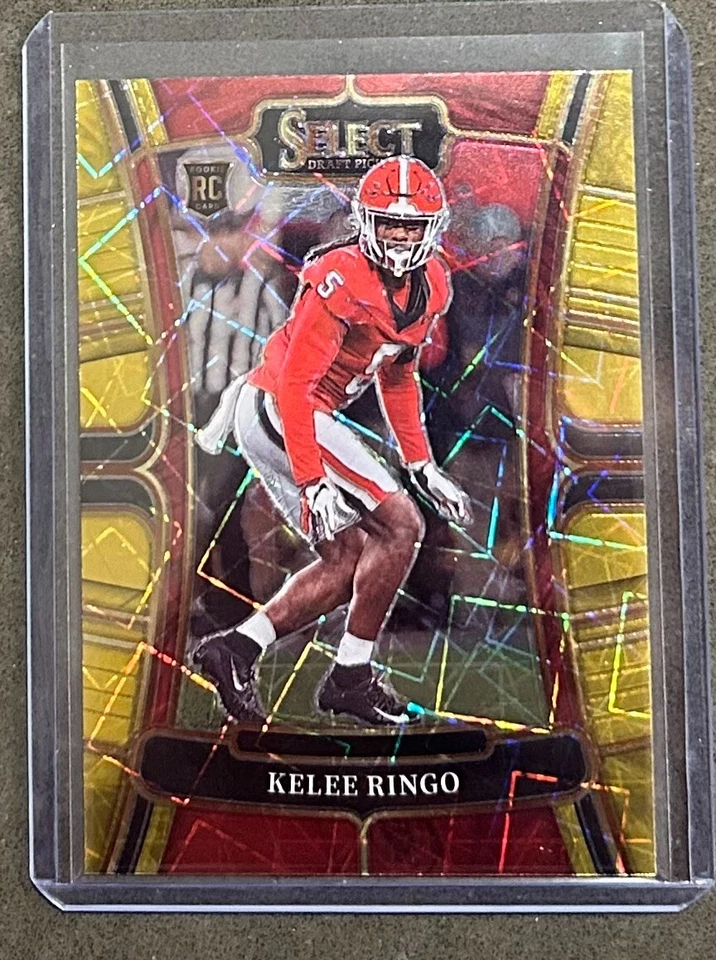 “Kelee Ringo” - 2023 Select Draft Picks #25 Gold Laser Prizm RC-Eagles/Georgia - Image 1 of 2
