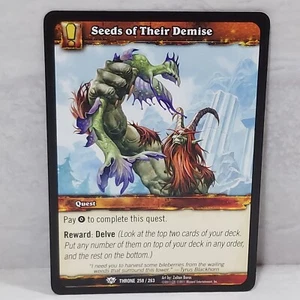 World Of Warcraft Throne Of The Tides Seeds Of Their Demise 258/263 TCG Card - Picture 1 of 2