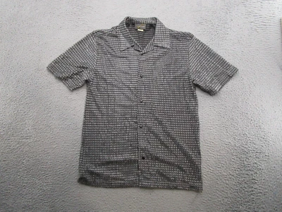 POP ICON Masculino Clube Botão para Cima Festa Rave Techno Discoteca Fabricada nos EUA Malha Prata Tamanho M - Imagem 1 de 4