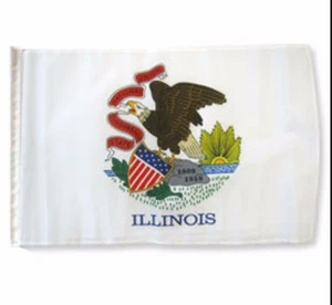 12x18 12"x18" State of Illinois Sleeve Flagge Boot Auto Garten - Bild 1 von 1